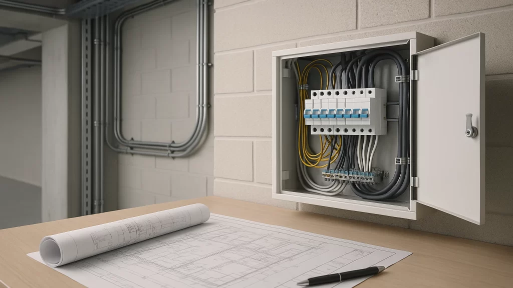 O Patch Panel conecta e organiza os cabos de Rede no Rack